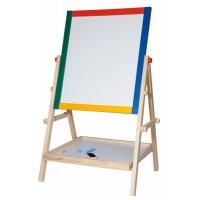 Tabla magentica de scris 3 in 1 din lemn Woodyland